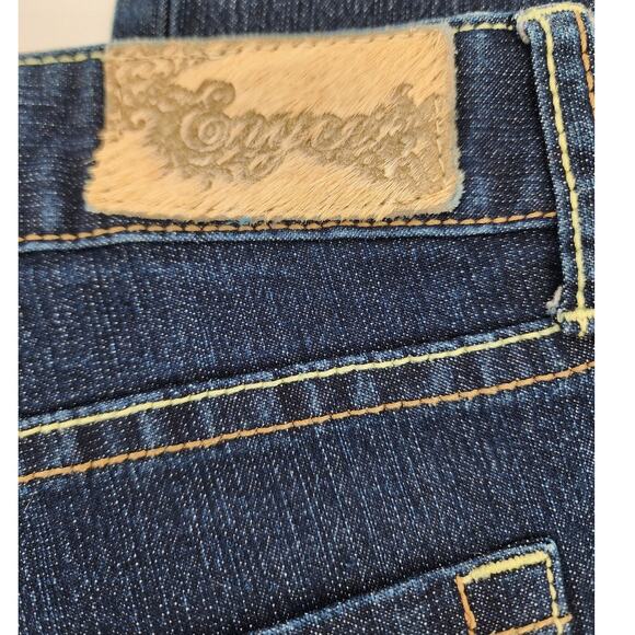 Y2K Enyce Dark Wash Embroidered Denim Jeans Women’s Size 11 - Picture 7 of 14